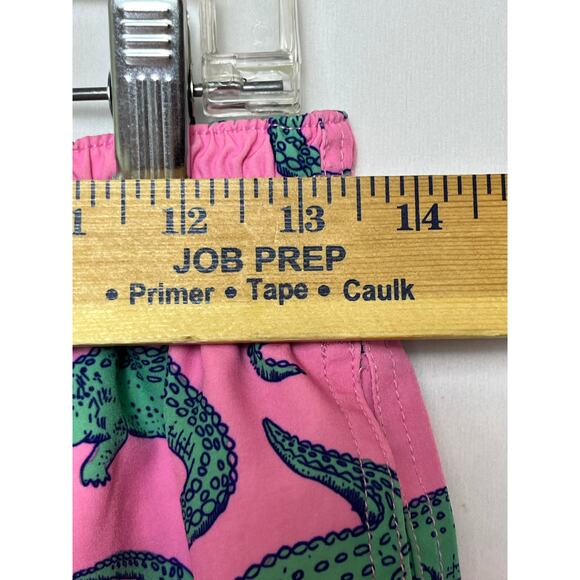 Chubbies Men’s Small Pink Alligator Print Swim Trunks Quick Dry Board Shorts - Picture 4 of 11
